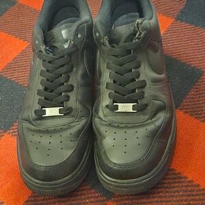 Nike Black Leather Sneakers